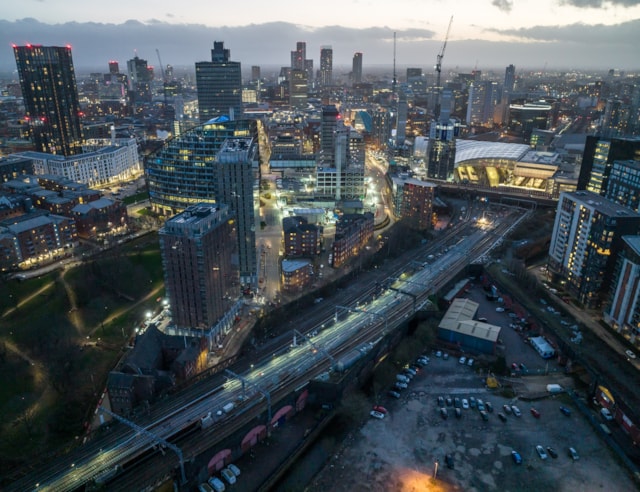 Greater Manchester travel update ahead of engineering work: Manchester Victoria skyline