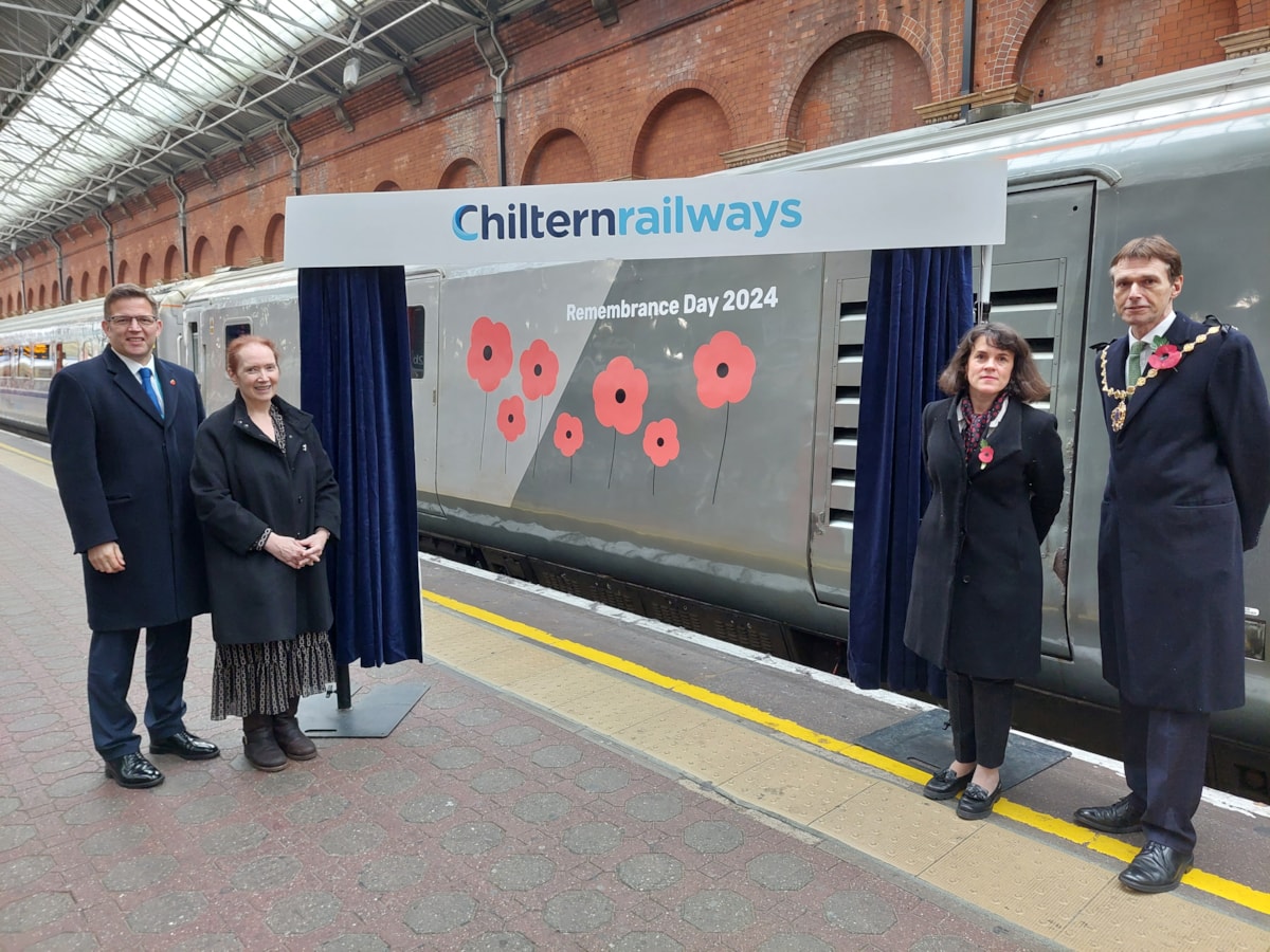 Chiltern Railways Managing Director Richard Allan, Andrea Smyth (Railway Mission), Rachel Blake MP (Cities of London and Westminster) and Cllr Robert Rigby, Lord Mayor of Westminster