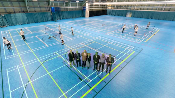 It's a team effort as students and residents benefit from Priory School's sports upgrade: Tom Prince Sports Centre