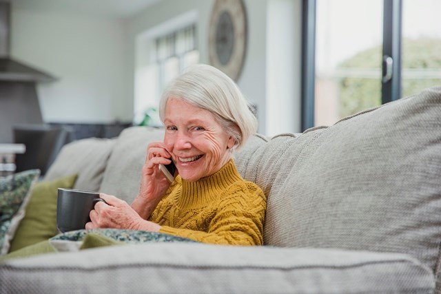 old lady on phone web