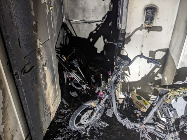 E-bike fire in Kingston - Oct 2023