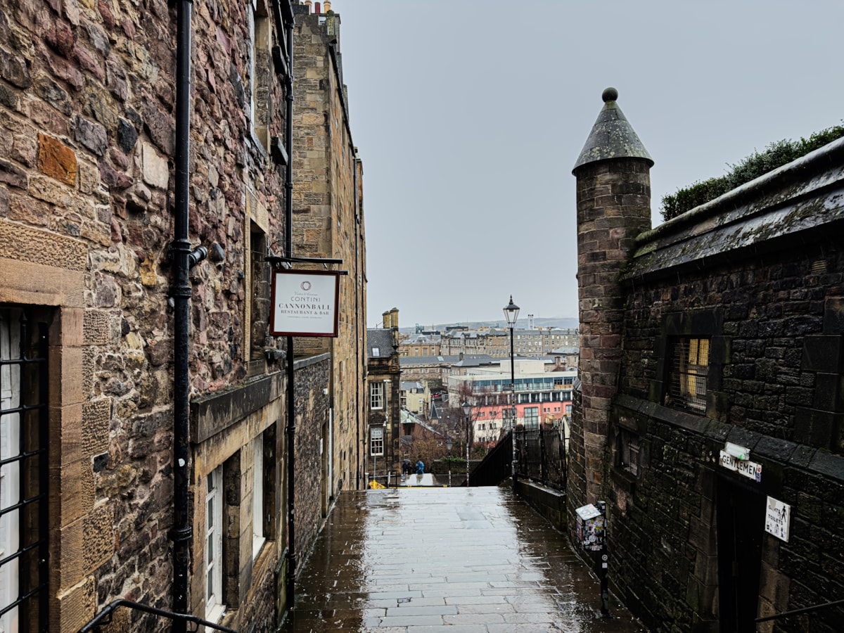 A rainy day in Edinburgh
