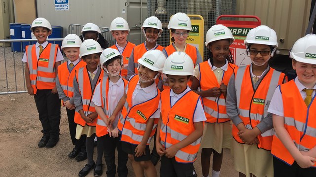 Children visit major station upgrade to become railway safety ambassadors: Corpus Christi railway safety ambassadors