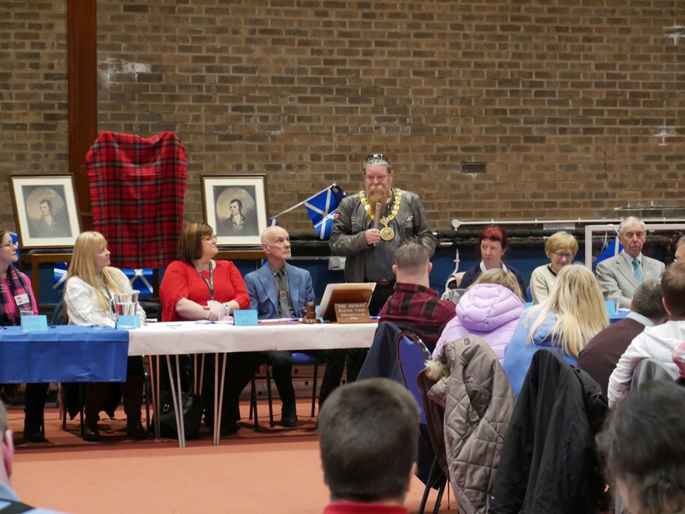 Burns supper Kilmarnock