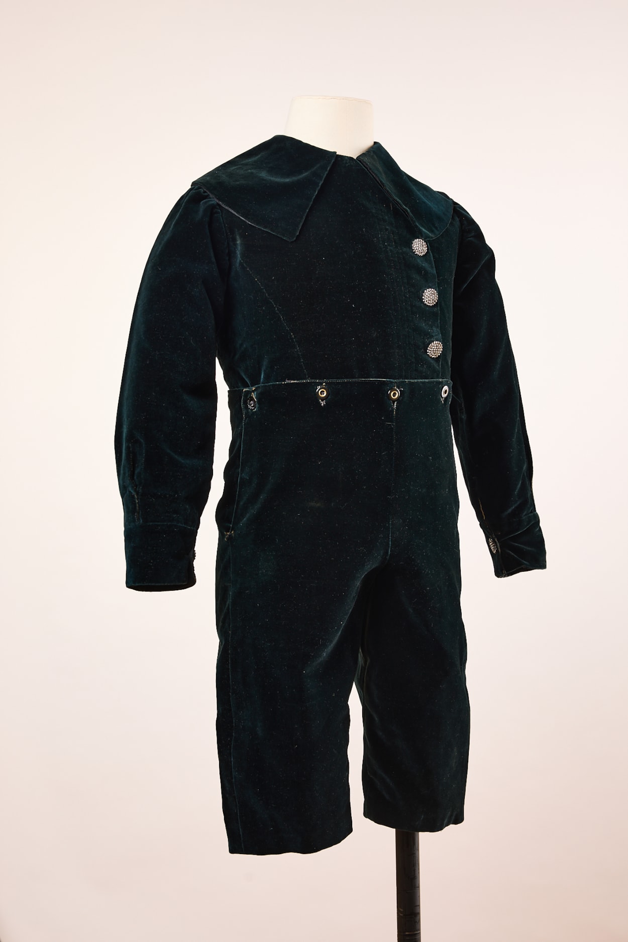 Onesie: A ‘Little Lord Fauntleroy’ style all-in-one outfit from the 1880’s, the equivalent of onesies worn by children today.