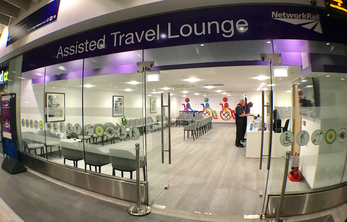 Assisted travel lounge exterior