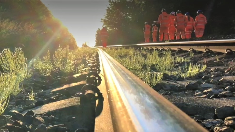 Track improvement work affecting services this Sunday: Network Rail stock photo track walkout