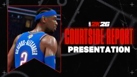 NBA 2K26 Presentation Courtside Report Header