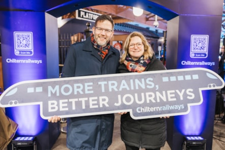 Richard Allan and Laura Shoaf CBE at Birmingham Moor Street