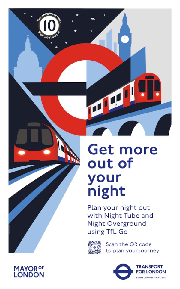 TfL Iamge - Night tube poster