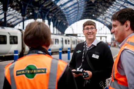 Southern Customer Service representative at Brighton station