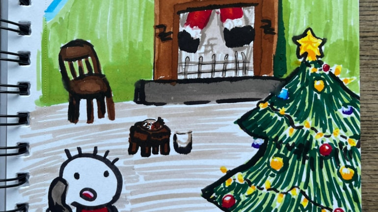 Young artists bring some early festive cheer: North East Ambulance Service unveils annual Christmas card design