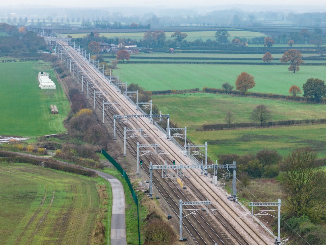 Transpennine Route Upgrade’s first electric wires now in place to power greener journeys: Transpennine Route Upgrade’s first electric wires now in place to power greener journeys