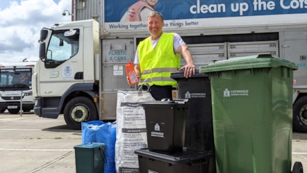 Recycle Week 2024 Cllr Mike Evemy 2