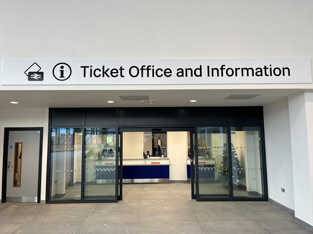 Ticket office at Sunderland station