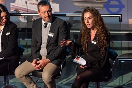 Shamit Gaiger speaking at ARUP event