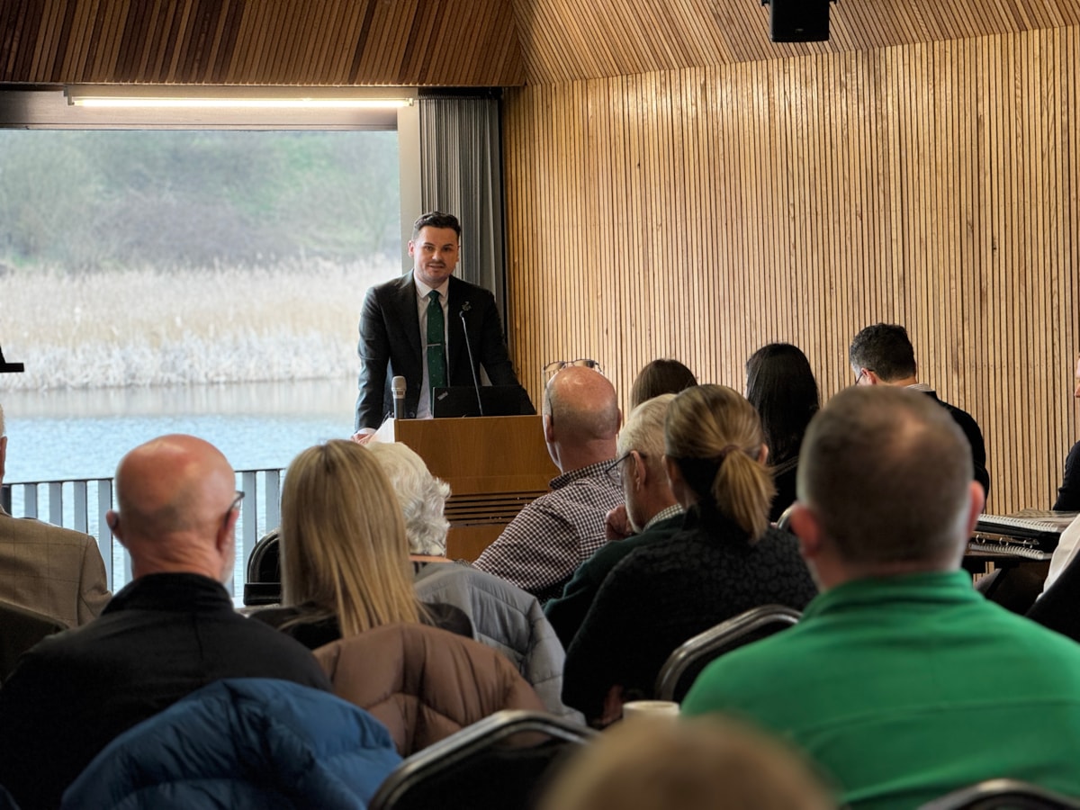 Cllr Joshua Roberts speaks at the Local Nature Recovery Strategy launch event