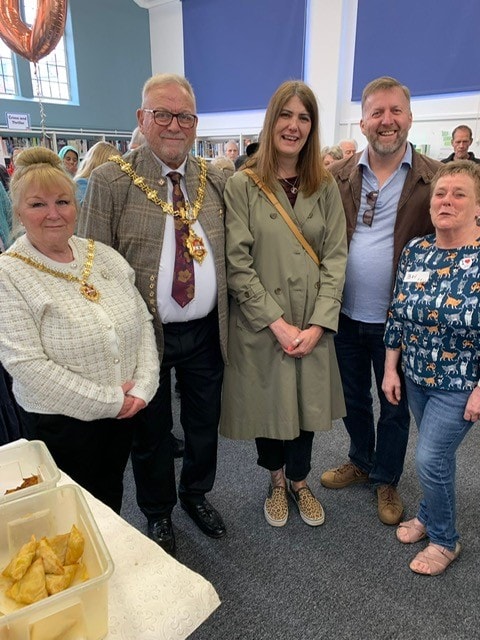 The Mayor and Mayoress of Dudley attend Lye Library's 90th birthday event