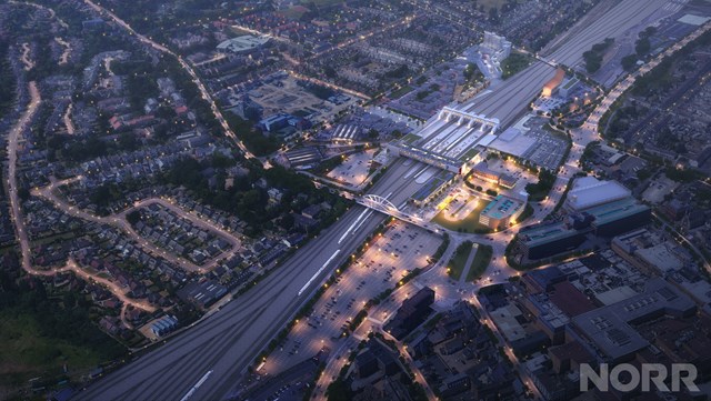 £48 million of funding to transform Peterborough’s Station Quarter approved by Government: Peterborough Station Quarter. Image: PCC/NORR