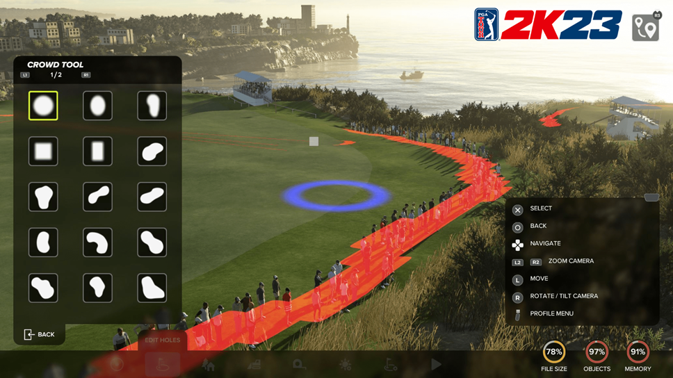 pga tour 2k23 easiest course