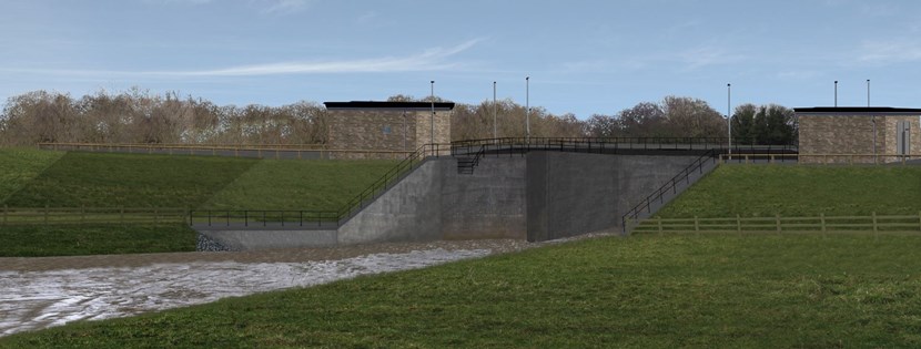 Planning application submitted and funding pledged for flood defence measures in west Leeds and Apperley Bridge, Bradford: Apperley Bridge 2 after standard conditions