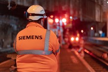 Siemens Mobility engineer at work on a signalling project