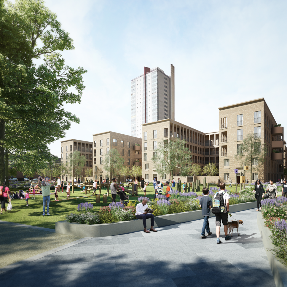 How the first block of 70 Council homes will look