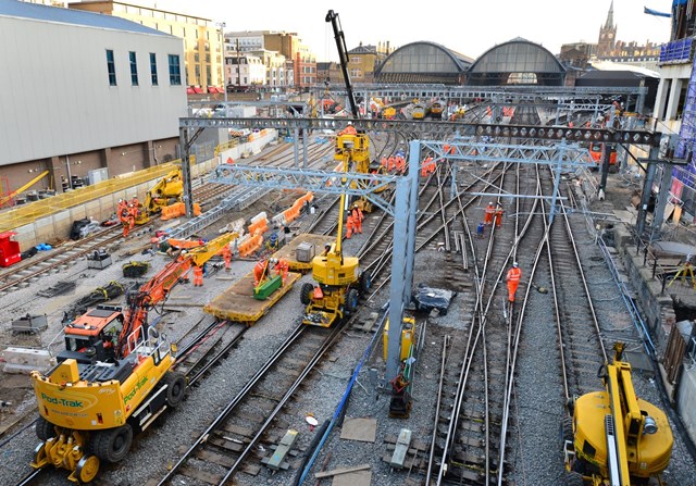 Month to go until three-day closure including a Friday at King’s Cross as Network Rail transforms track layout to improve reliability: Work to transform track layout at King's Cross