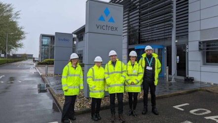 Pictured from left to right outside the premises at Victrex in Thornton Cleveleys are Dr Michele Lawty-Jones, Director of Lancashire Skills & Employment Hub, Councillor Jayne Rear, cabinet member for Education and Skills at Lancashire County Council, Lancashire County Councillor Ash Sutcliffe, Kimbe