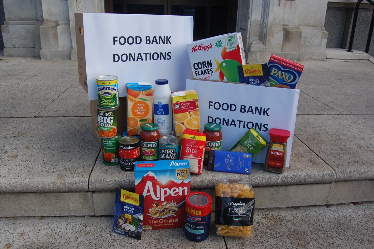 Food bank donations in Islington