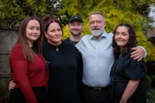 The Innes family in the garden: The Innes family in the garden