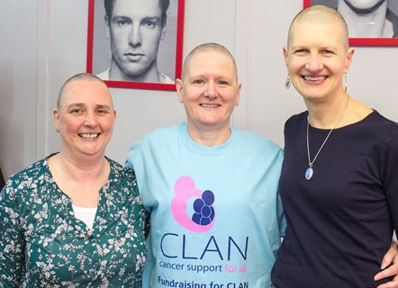 Moray Council staff show solidarity with charity head shave