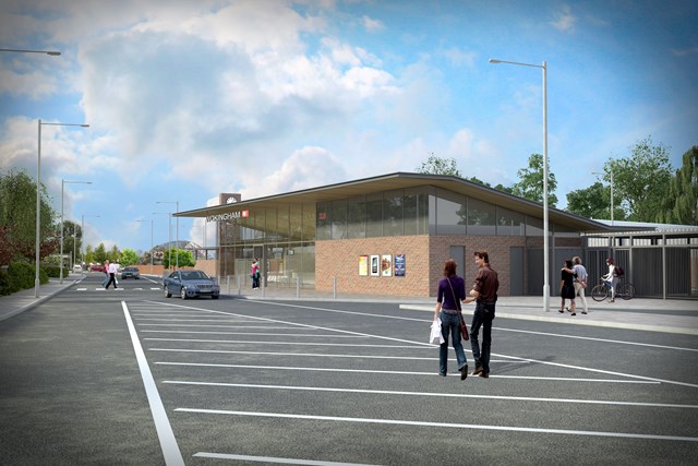 Wokingham Station Upgrade: An eye-catching new station building at Wokingham will provide more modern facilities and a better end-to-end journey experience for passengers.