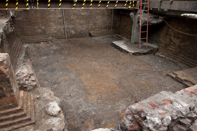 Roman Ruins - Borough Viaduct: The ruins, which are believed to be one of the biggest Roman find in London on the south side of the River Thames, have been uncovered during work for the Thameslink programme on the corner of London Bridge Street and Borough High Street.