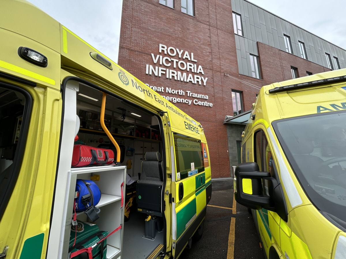 Ambulance outside of RVI