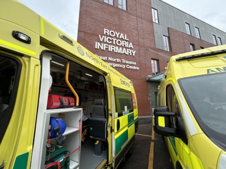 Ambulance outside of RVI