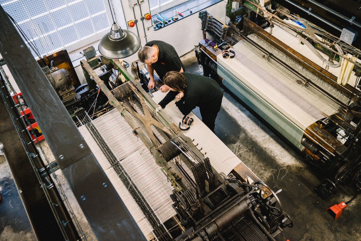 Gweithdy yn yr Amgueddfa Wlân Cymru.