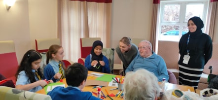 Staff and pupils help Doug