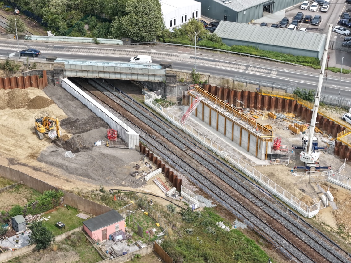 A62 Leeds Road Bridge work