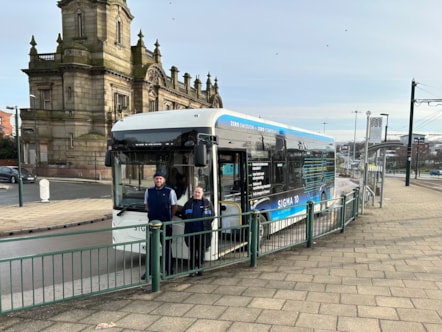 First Manchester drivers with Mellor Sigma 10 bus