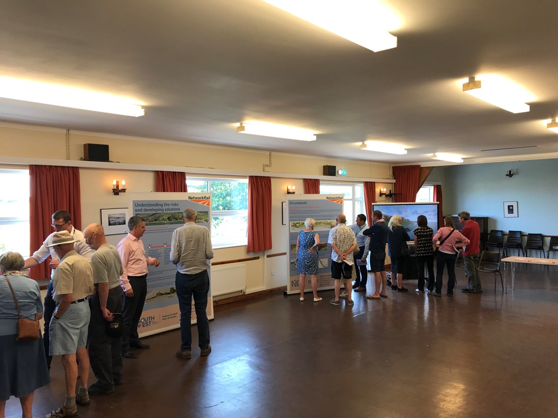Parsons Tunnel to Teignmouth Holcombe consultation event July 2019