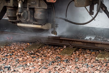 Autumn rail head treatment train