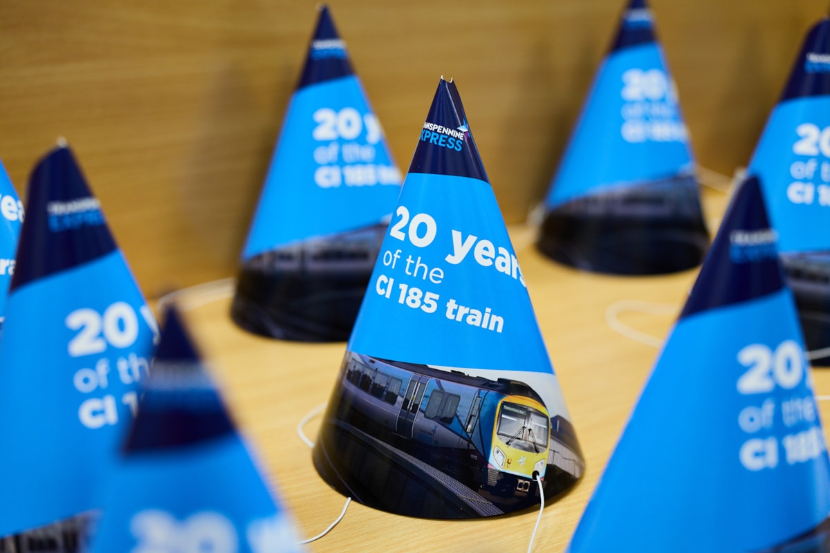 Cl 185 20th anniversary- party hats