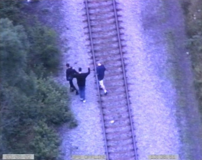 Young people trespassing on the railway: Young people trespassing on the railway