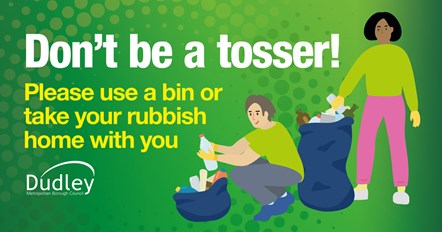 Artwork for council anti litter campaign