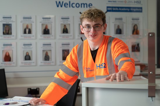 HS2’s West Midlands contractor hits 100th apprentice milestone: Benjamin Richard-Moss is BBV's 100th apprentice