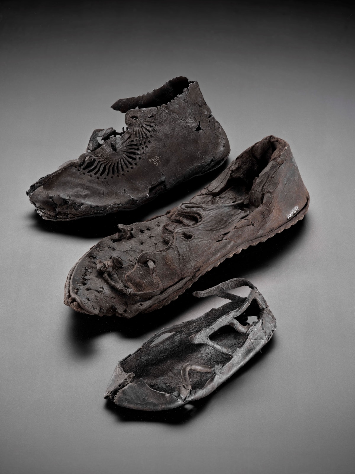 Roman leather shoes, Newstead.  Photo © National Museums Scotland