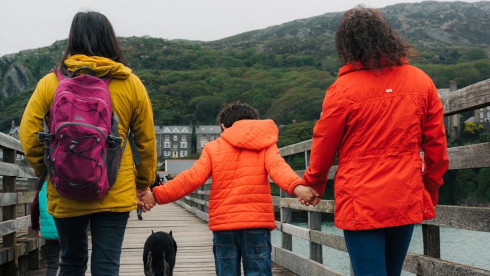 Family walking - Credit Visit Wales