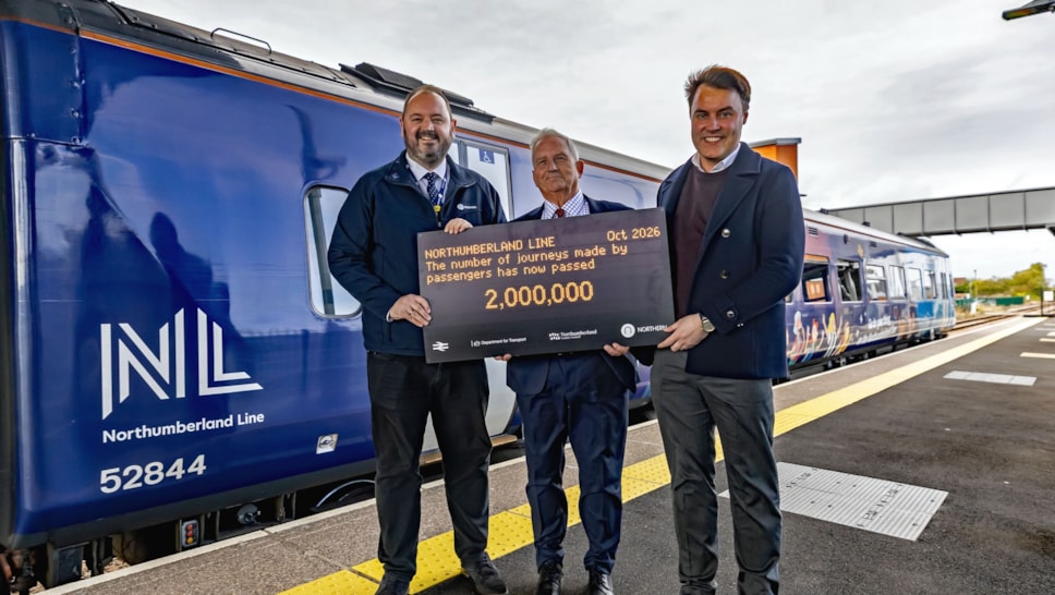 Northumberland Line 2 million journeys
