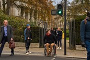 TfL Image - Pete Reed OBE crossing the road 3: TfL Image - Pete Reed OBE crossing the road 3